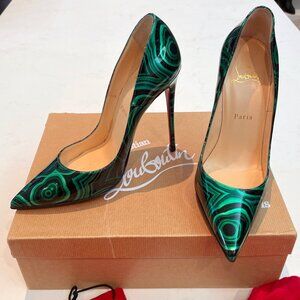 Louboutin So Kate Malachite Patent - RARE!